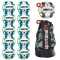 10er Ballpaket DERBYSTAR Gamma TT Fairtrade Fußball Trainingsball + DERBYSTAR Brillant APS Fußball + Ballsack