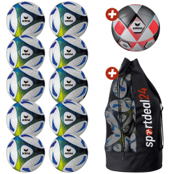 10er Ballpaket erima Hybrid Training Fußball...
