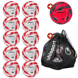 10er Ballpaket uhlsport Attack Addglue Fußball...