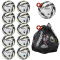 10er Ballpaket uhlsport Attack Addglue For The Planet Fußball Trainingsball + uhlsport Revolution Thermobonded Fußball Spielball + Ballsack