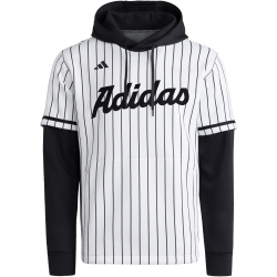 adidas Dugout Pinstripe Baseballtrikot Hoodie Herren