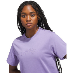 adidas Cursive Wordmark Graphic T-Shirt Damen