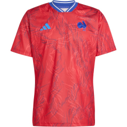 adidas FFR Frankreich Rugby Aufwärmshirt Herren
