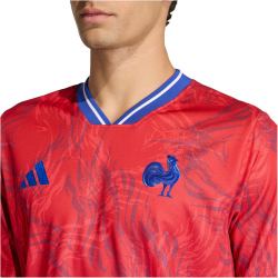 adidas FFR Frankreich Rugby Aufwärmshirt Herren
