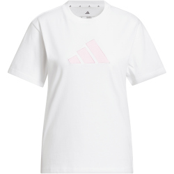 adidas Textured Gingham Big Logo Graphic T-Shirt Damen