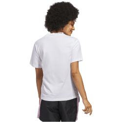 adidas Textured Gingham Big Logo Graphic T-Shirt Damen
