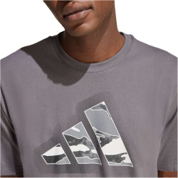 adidas Camo Modern Logo Graphic T-Shirt Herren JZ7494 - grey five XS