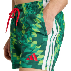 adidas Football-Inspired Graphic 5" Badeshorts Herren JY9165 - semi solar green/white M