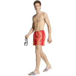 adidas Football-Inspired Graphic 5" Badeshorts Herren JY9164 - ice tangerine/white S