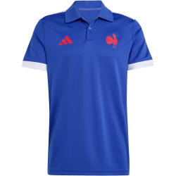 adidas FFR Frankreich Rugby Supporters Poloshirt Herren...