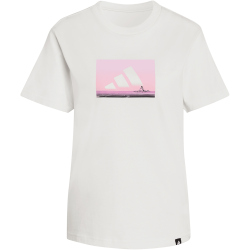 adidas Outdoor Adventure Graphic T-Shirt Damen JZ7891 - off white XXS