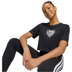 adidas Everyday Glam Cropped Graphic T-Shirt Mädchen...