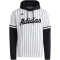 adidas Dugout Pinstripe Baseballtrikot Hoodie Herren KC9962 - white/black S