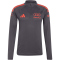 adidas Audi Formel 1 Team Mechaniker 1/4-Zip Sweatshirt Herren KE8929 - utility black/hi-res red XXL