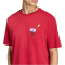 adidas Mini Embroidery Basketball Graphic T-Shirt Herren KB2525 - active maroon M
