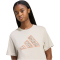 adidas Animal Graphic T-Shirt Damen KB7144 - wonder alumina XL