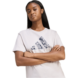 adidas Animal Graphic T-Shirt Damen KB7143 - ice purple L