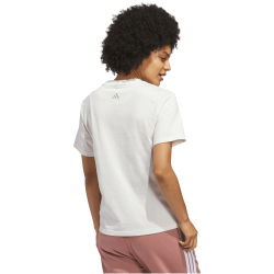 adidas Cursive Wordmark Graphic Trainingsshirt Damen KQ6404 - off white XL