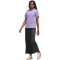 adidas Cursive Wordmark Graphic T-Shirt Damen KB2402 - magic lilac XL
