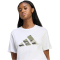 adidas Camo Graphic T-Shirt Damen KB7133 - white XS