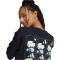 adidas Soft Side Oversized Graphic T-Shirt Damen KA5093 - black S