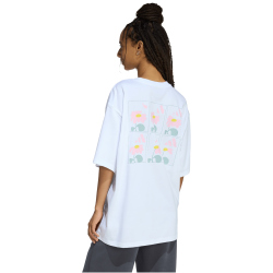 adidas Soft Side Oversized Graphic T-Shirt Damen KA5091 - white L