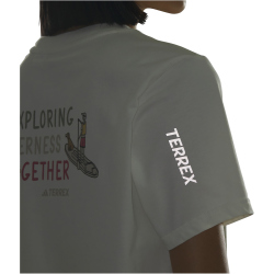 adidas TERREX Multi Graphic T-Shirt Damen KE3715 - off white S