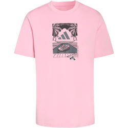 adidas Summer Slides Relax Graphic T-Shirt Herren KG5393 - true pink M