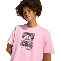 adidas Summer Slides Relax Graphic T-Shirt Herren KG5393 - true pink M