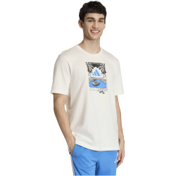 adidas Summer Slides Relax Graphic T-Shirt Herren JZ5001 - off white XXL