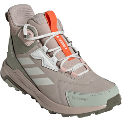 adidas TERREX Anylander Leather Mid-Top Climaproof Wanderschuhe Damen KH8880 - wonder alumina/off white/halo green 38