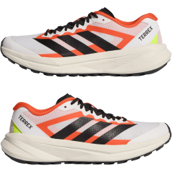 adidas TERREX Agravic Lite Trailrunning-Laufschuhe Damen KK4519 - cloud white/core black/impact orange 36 2/3