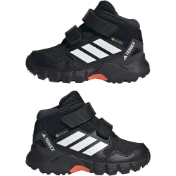 adidas TERREX Skychaser Gore-Tex Mid-Top Wanderschuhe Kinder JS2030 - core black/cloud white/semi impact orange 20