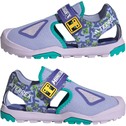 adidas TERREX x Minecraft Captain Toey 2.0 Sandalen Kinder JR1317 - violet tone/semi cobalt blue/mint rush 31