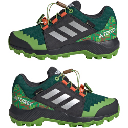 adidas TERREX x Minecraft Gore-Tex Wanderschuhe Kinder JR1314 - collegiate green/matte silver/semi impact orange 35