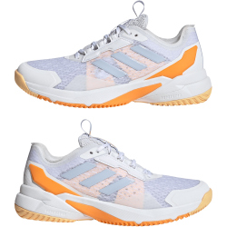adidas Crazyflight 6 Hallenschuhe Damen KI8510 - cloud white/crystal sky/pure tangerine 37 1/3