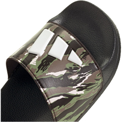 adidas Adilette Shower Logo Sandalen Kinder KI0577 - core black/chalk white/tent green 31