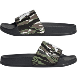 adidas Adilette Shower Logo Sandalen Kinder KI0577 - core black/chalk white/tent green 35