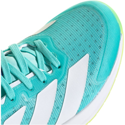 adidas Courterblast Hallenschuhe Damen KJ3669 - flash aqua/cloud white/hi-res yellow 38 2/3