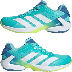 adidas Courterblast Hallenschuhe Damen KJ3669 - flash aqua/cloud white/hi-res yellow 38 2/3