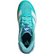 adidas Courterblast Hallenschuhe Damen KJ3669 - flash aqua/cloud white/hi-res yellow 38 2/3