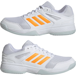 adidas Speedcourt Hallenschuhe Damen KJ3684 - cloud white/pure tangerine/crystal sky 37 1/3