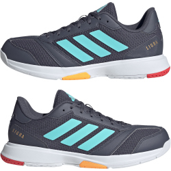 adidas Ligra 8 Handballschuhe Herren JR7118 - aurora onix/flash aqua/semi lucid red 41 1/3