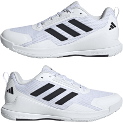 adidas Novaflight 2 Hallenschuhe Herren KJ1557 - cloud white/core black/cloud white 38 2/3