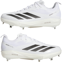 adidas Adizero Electric 2.0 Baseballschuhe Herren JI1479 - cloud white/core black/silver met. 43 1/3