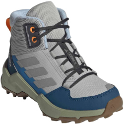 adidas TERREX AX4R Mid-Top Wanderschuhe Kinder JR6637 - grey two/reflective silver/glow blue 35.5