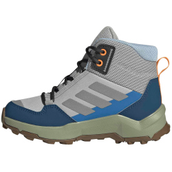 adidas TERREX AX4R Mid-Top Wanderschuhe Kinder JR6637 - grey two/reflective silver/glow blue 35.5
