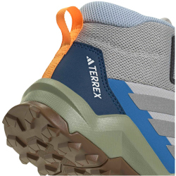 adidas TERREX AX4R Mid-Top Wanderschuhe Kinder JR6637 - grey two/reflective silver/glow blue 35.5