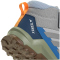 adidas TERREX AX4R Mid-Top Wanderschuhe Kinder JR6637 - grey two/reflective silver/glow blue 35.5