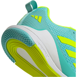 adidas Novaflight 2 Hallenschuhe Damen JR9569 - flash aqua/lucid lemon/cloud white 42